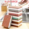 5/10/15PCS Cleaning Sponges Double-Sided Absorption Sponge for Washing Pot Bowl Reusable Kitchen Clean Brush Home Cleaning Tools
