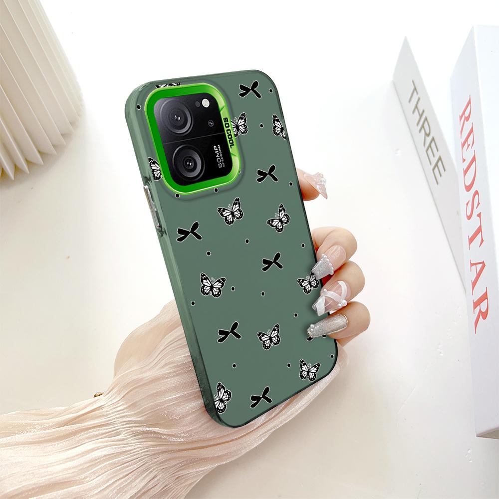 Окрашенный узор, цветной серебристый, двухсторонний, жесткий, противоударный чехол для телефона Xiaomi Redmi Poco