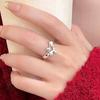 Кольцо Banyan Tree S925 Silver Alien Flower с регулировкой длины — стильный корейский дизайн для женщин
