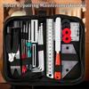 72PCS Guitar Repair Maintenance Tool Kit Guitar Parts Replacement Toolbox Multi-Functional Repair Toolbox Set With Carry Bag