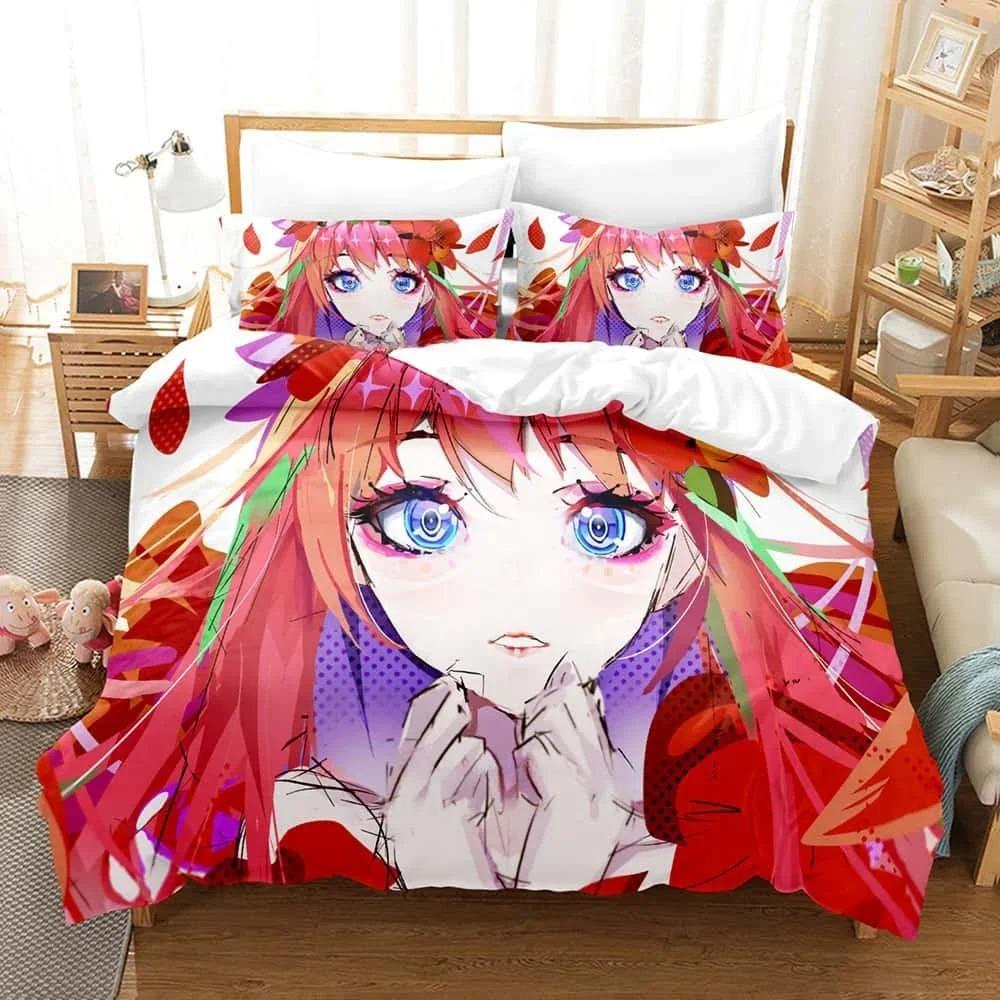 Аниме Комплект постельного белья Комплект постельного белья Белль Односпальный Двуспальный Полный Размер Королева Король Комплект для кровати Взрослый Ребенок Спальня Пододеяльник Комплекты Домашний текстиль