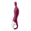 Satisfyer 1 ягодный вибратор Порция Над Глубоко внутри Точечный Мягкий наконечник головки Гибкий Средний оргазм Среднее развитие оргазма Вибратор Электрический