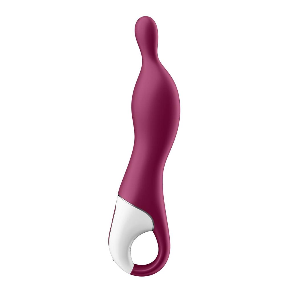 Satisfyer 1 ягодный вибратор Порция Над Глубоко внутри Точечный Мягкий наконечник головки Гибкий Средний оргазм Среднее развитие оргазма Вибратор Электрический