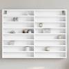 VidaXL Display Cabinet White 100x8.5x75 Cm Engineered Wood, Wall Cabinet, Wall Storage Cabinet, Cabinet 847933