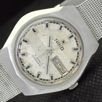 Б/У NINO AUTOMATIC SWISS MENS ОРИГИНАЛЬНЫЕ ЧАСЫ С ЦИФЕРБЛАТОМ 535-a283074-2