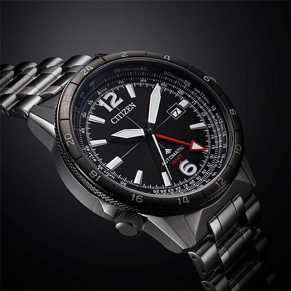 Citizen Мужской NB6046-59E ( Часы PROMASTER SKY Series механические GMT) Круглые часы с многоосевым аналоговым механизмом
