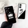 Чехол для телефона Король Королева Влюбленные Корона Принцесса для Samsung Galaxy Note 20 9 10 S8 S10 Lite S9 Plus A54 A53 A21S S10E A17