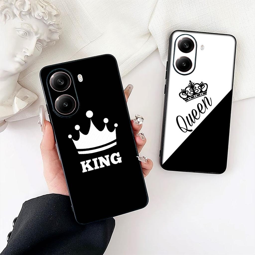 Чехол для телефона Король Королева Влюбленные Корона Принцесса для Samsung Galaxy Note 20 9 10 S8 S10 Lite S9 Plus A54 A53 A21S S10E A17