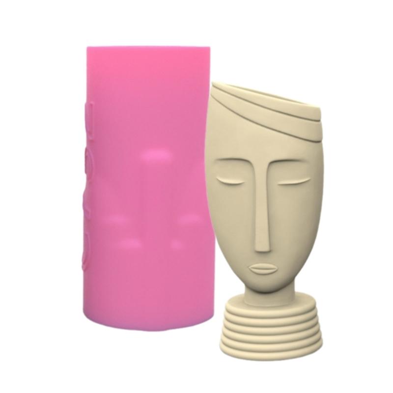 Абстрактная фигура человека, форма для суккулентных плантаторов, силиконовая форма для изготовления цветочных горшков для персонализированных суккулентных плантаторов