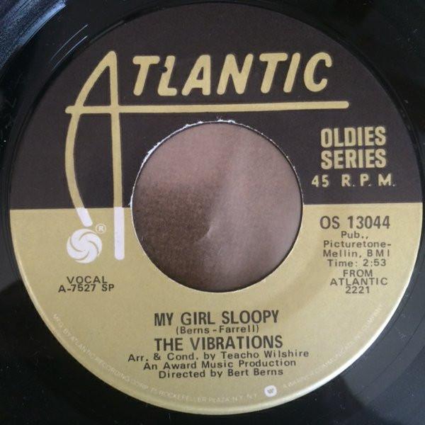 7-дюймовая пластинка VIBRATIONS / BOBBETTES - My Girl Sloopy / Mr. Ли OS13044 Атлантик США Соул/Фанк Б/У