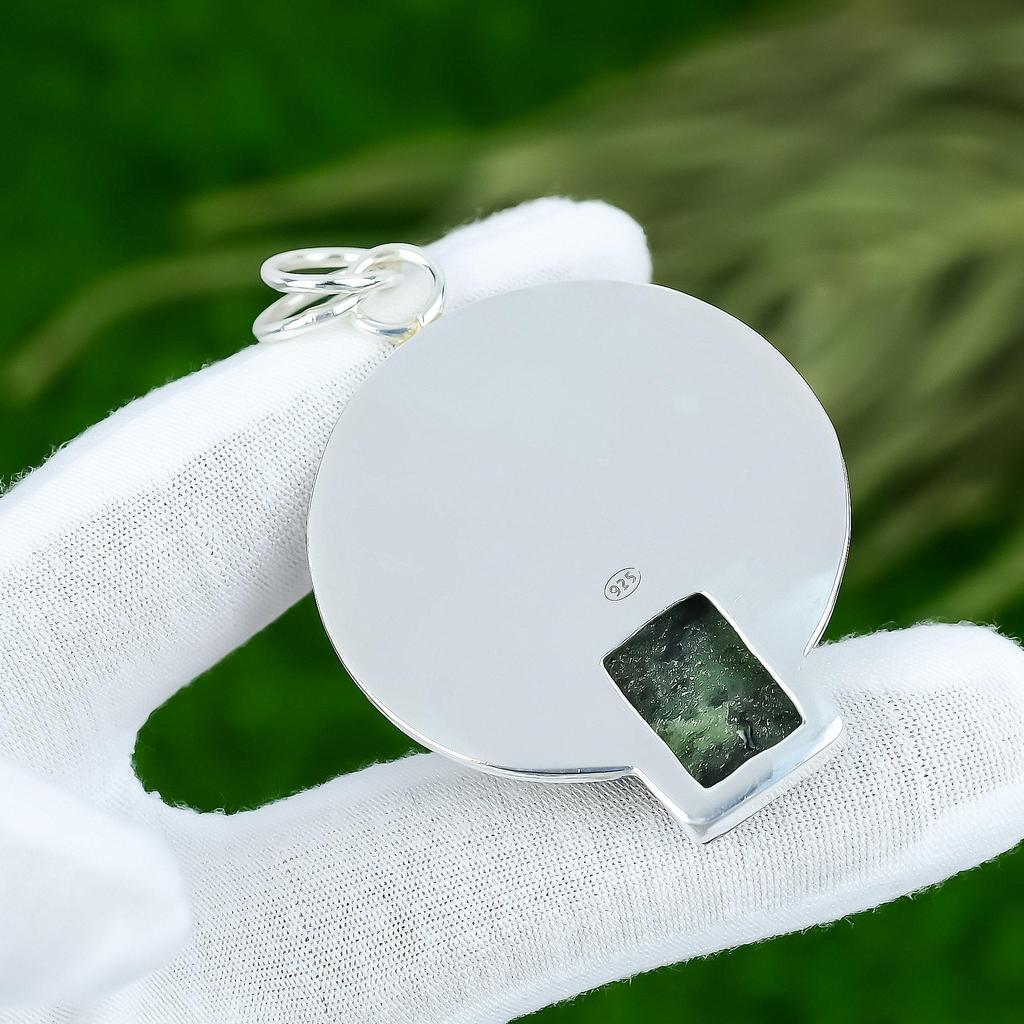 Friendship Day Sale 925 Sterling Silver Radiant Natural Ruby Zosite Wife Pendant