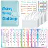 A6 Macarone Money Saving Challenge with 8Pcs Loose-Leaf Binder Budget Binder with Cash Envelopes Money Organizer System