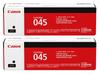 Canon Оригинальный черный тонер-картридж, набор из 2 шт. CRG-045