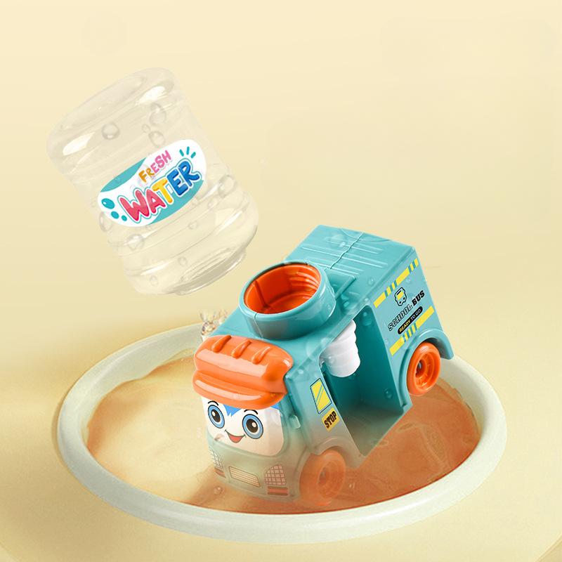 Детский мини-автобус, двойной диспенсер для воды, игрушка с милым розовым, синим, холодной/теплой водой, соком, питьевой фонтанчиком, имитация кухонных игрушек