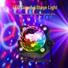Трансграничный фиолетовый стробоскоп LED: Цветной мини-шар-дискотека с управлением звуком для создания атмосферы на сцене