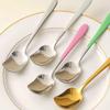 Ложка из нержавеющей стали, десертная ложка для торта, кофейная ложка для смешивания, золотистая ложка для мороженого, ложка для йогурта, кухонная ложка для приправ