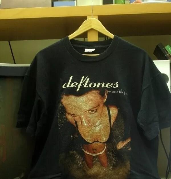 Deftones Around The Fur Albums Basic Black Short Sleeve T shirt Reprint S5XL Unisex T-Shirt
