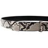 Wrapped Width 3cm X Total Length Made In Japan [SakuraZen] Belt, Nishikihebi, Diamond, Python, Leather, Buckle, 115cm, Adjustable, Snakeskin, Leather,