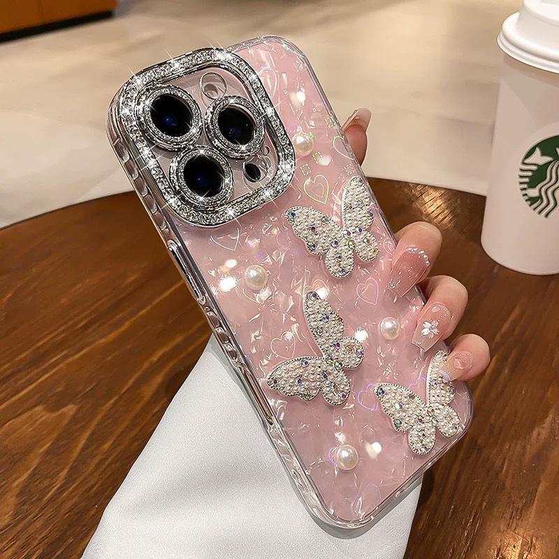 Чехол с узором «Ракушка» для IPhone 11, Apple 17 Pro Max, Жемчужный бант 13 мм, 12/15 мм Pro