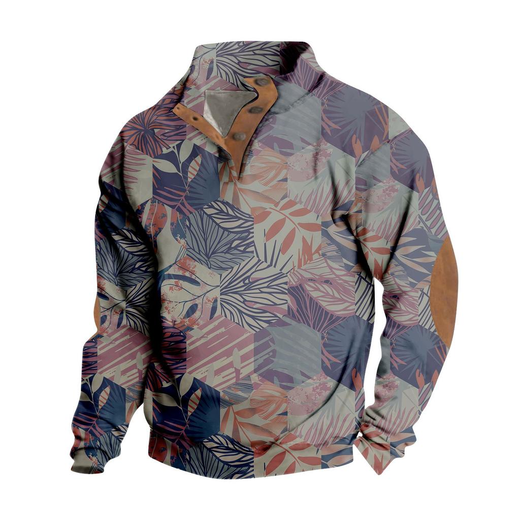 Весенне-осенняя мужская толстовка с воротником-стойкой на открытом воздухе, повседневные свитера, топы