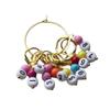 10Pcs Number Stitching Marker Acrylic Crochet Stitching Marker Charm Removable Lobster Clasp Locking Stitch Marker