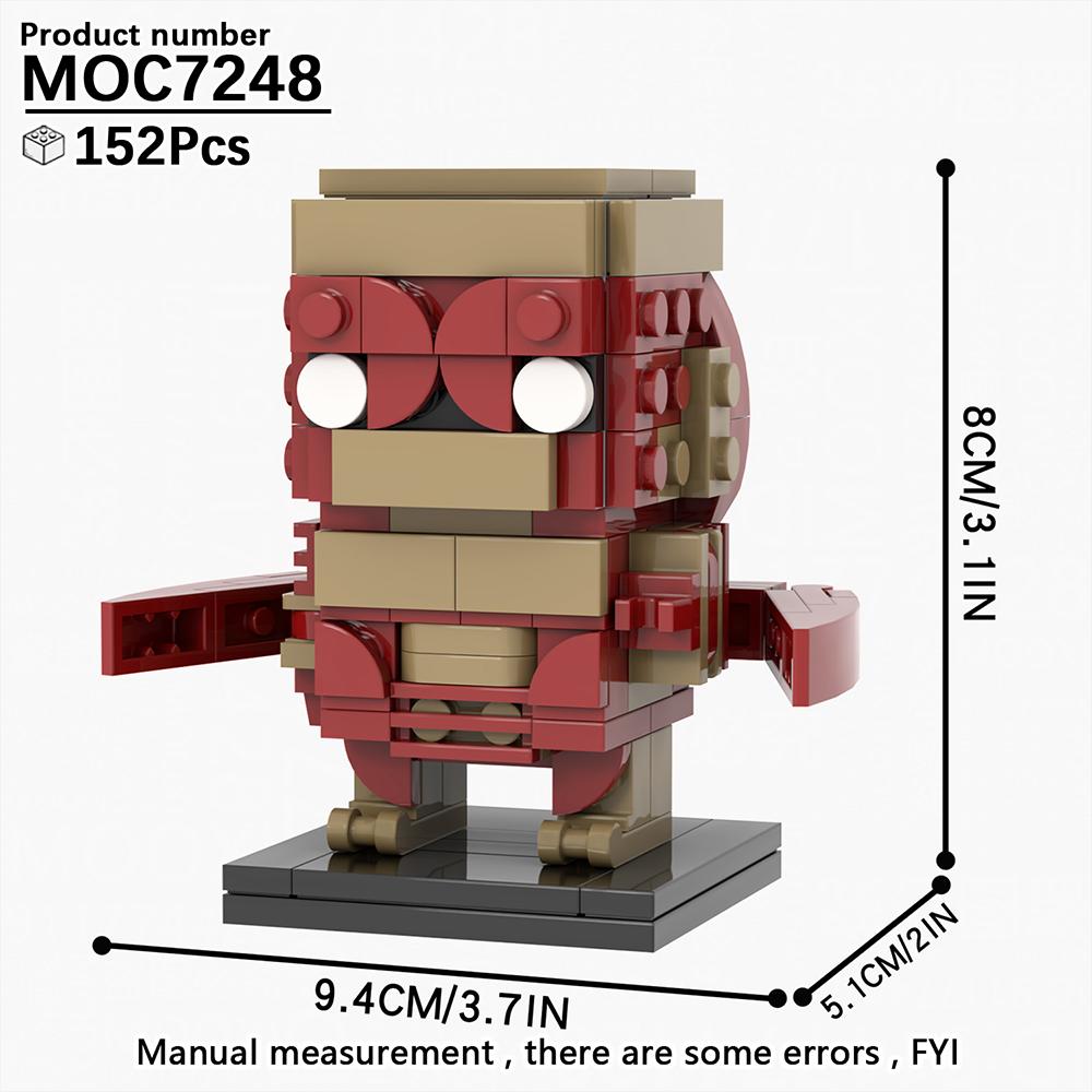 MOOXI Монстр Демодог Очень Странные Дела ТВ Сериал Фигурка Brickheadzed Существо Сборка Взрослый Набор Строительных Блоков Детская Игрушка MOC Кирпич Подарок