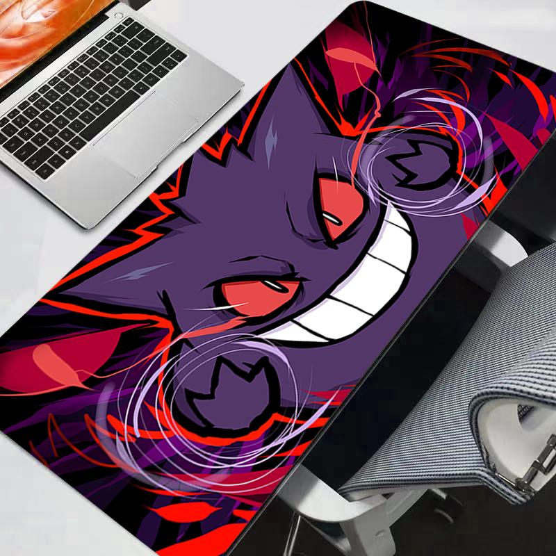 Large Mouse Pad Gamer Pokemon Pikachu Keyboard Mousepad Pc Computer rug Desk Mat Gaming Pad Gengar Mouse Mats Office gaming gift