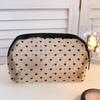 Cute Fashion Mesh Portable Zipper Toiletry Bag Pen Case Makeup Bags Pencil Pouch Cosmetic Bag