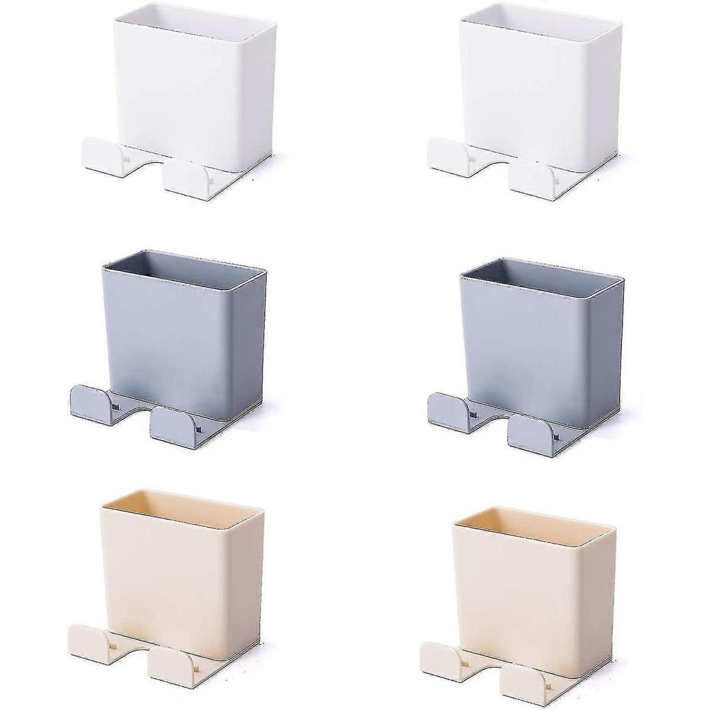 No Wall Mount Cell Phone Holder, 6 Pieces Self Adhesive Storage Box Wall Bracket