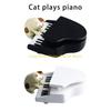 92MF Миниатюрные Фигурки Кошек и Пианино Милые Смоляные Кошки Статуэтки Пианиста Набор для Приборной Панели Автомобиля и Декора Рабочего Стола Дома