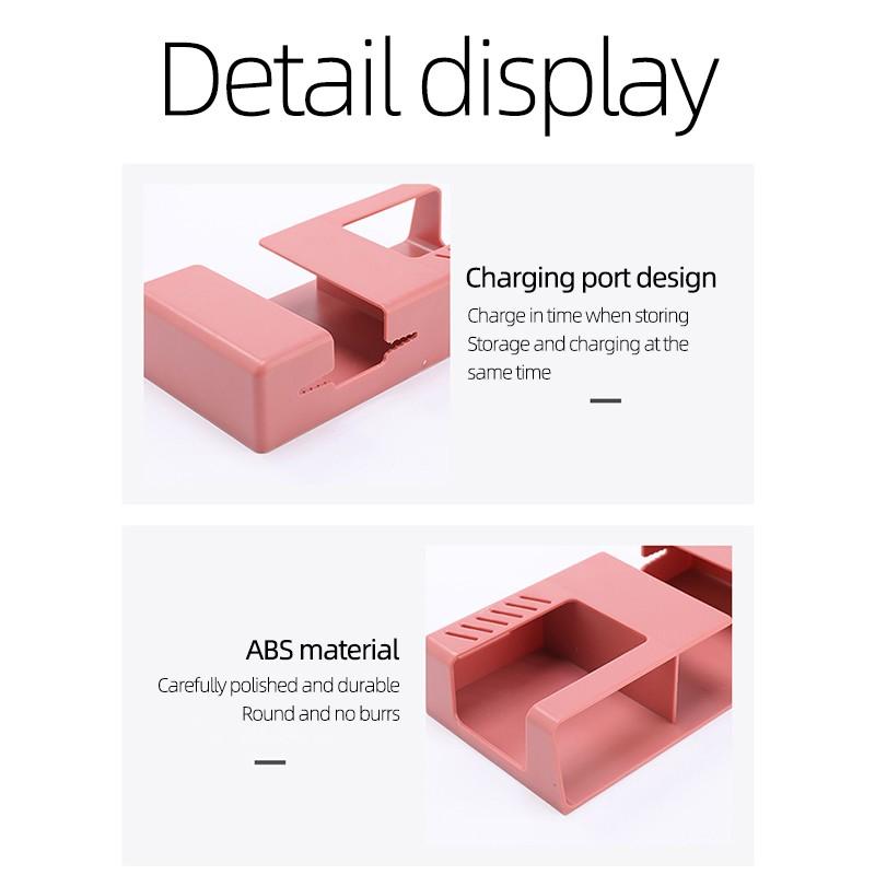 Настенный органайзер, ящик для хранения, пульт дистанционного управления, штекер для мобильного телефона, настенный держатель, зарядка, многофункциональный держатель, подставка