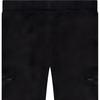Fear of God Essentials Штаны из полярного флиса с подкладкой из флиса, с нашивкой с логотипом и шнурком. Мужская одежда. Черно-железный. FOG-SS22-2530
