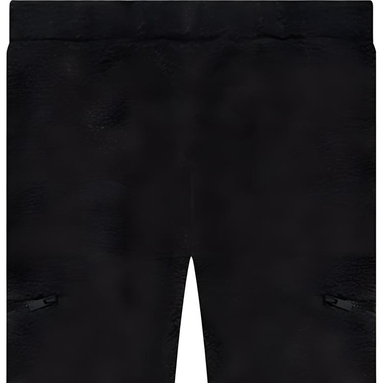 Fear of God Essentials Штаны из полярного флиса с подкладкой из флиса, с нашивкой с логотипом и шнурком. Мужская одежда. Черно-железный. FOG-SS22-2530