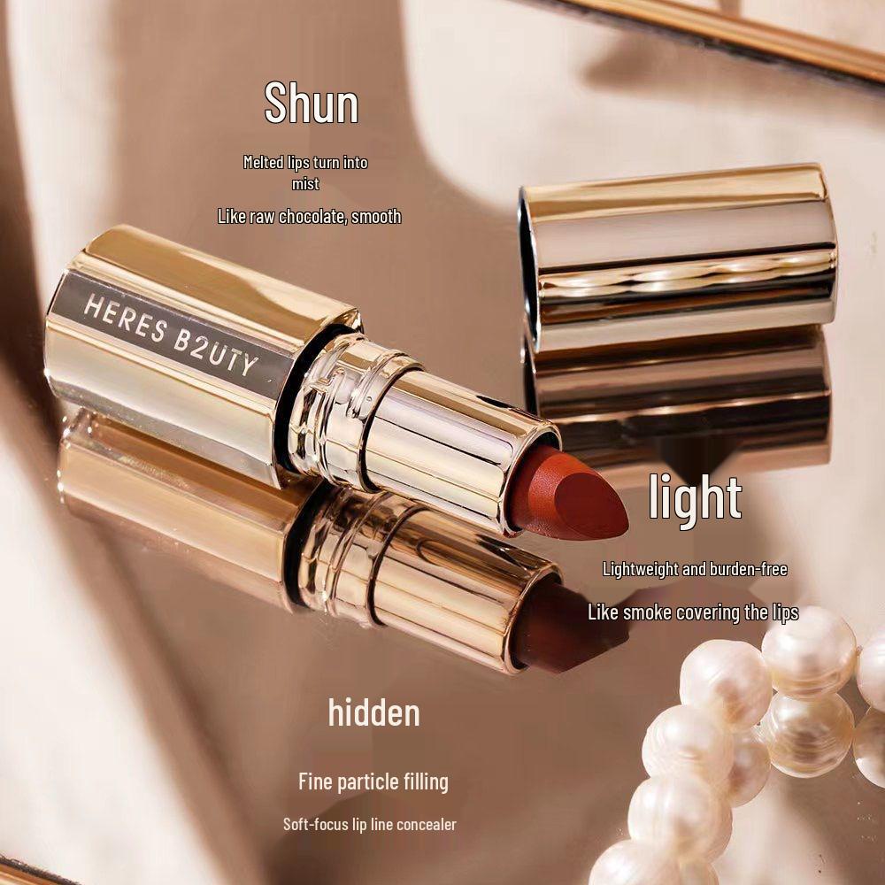 Huris Soft Focus Velvet Lipstick – Матовая, Не сушит, Не липкая, Идеально для вечеринок