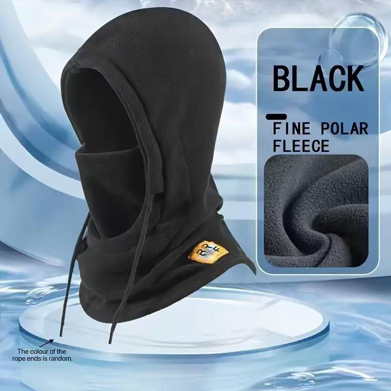 Warm hats, winter men's and women's cycling windproof masks, cold-proof headgear, scarf, integrated hat belt, mask scarf.