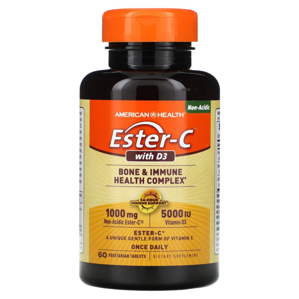 Contains Ester-C, D3, Veggie Tablets, 60 Tablets