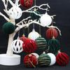 6pcs Velvet Christmas Painted Balls Pendant 6cm Christmas Tree Ornaments  Holiday Festival Decor