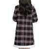 Womens Casual Fashion Coat Ladies Printed Winter Overcoats Female Midi Plush Warmer Outwear