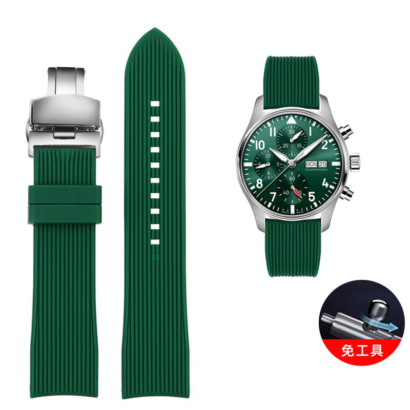 Классический ремешок для часов Arc Mouth 22 мм 20 мм для Mido Casio EFR-303 ECB900 Citizen Longines Omega резиновый силиконовый ремешок для часов водонепроницаемый