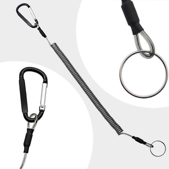 Анти-потерянная веревка, эластичные, противоугонные, спиральные пружинные плоскогубцы из ТПУ, рыболовные плоскогубцы, анти-потерянный безопасный ремешок, товары для улицы