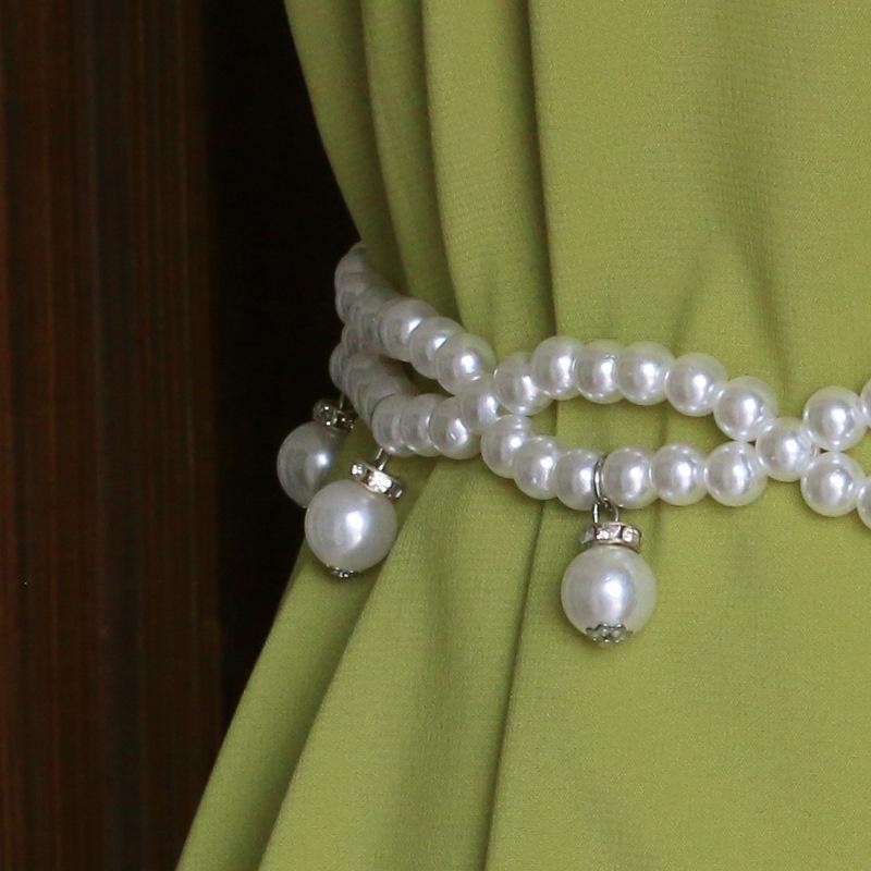 Модные бусины из искусственного жемчуга, тонкий пояс-цепочка, женский пояс, аксессуары для платья