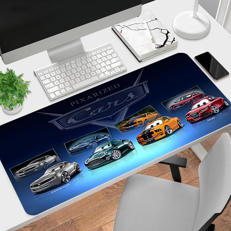 1Pc Pixar Cars Collection Gaming Mouse Pad Keyboard Desk Mat Non-slip Rubber Lock Edge Waterproof Computer Mousepad for Office Home Decor Y1109