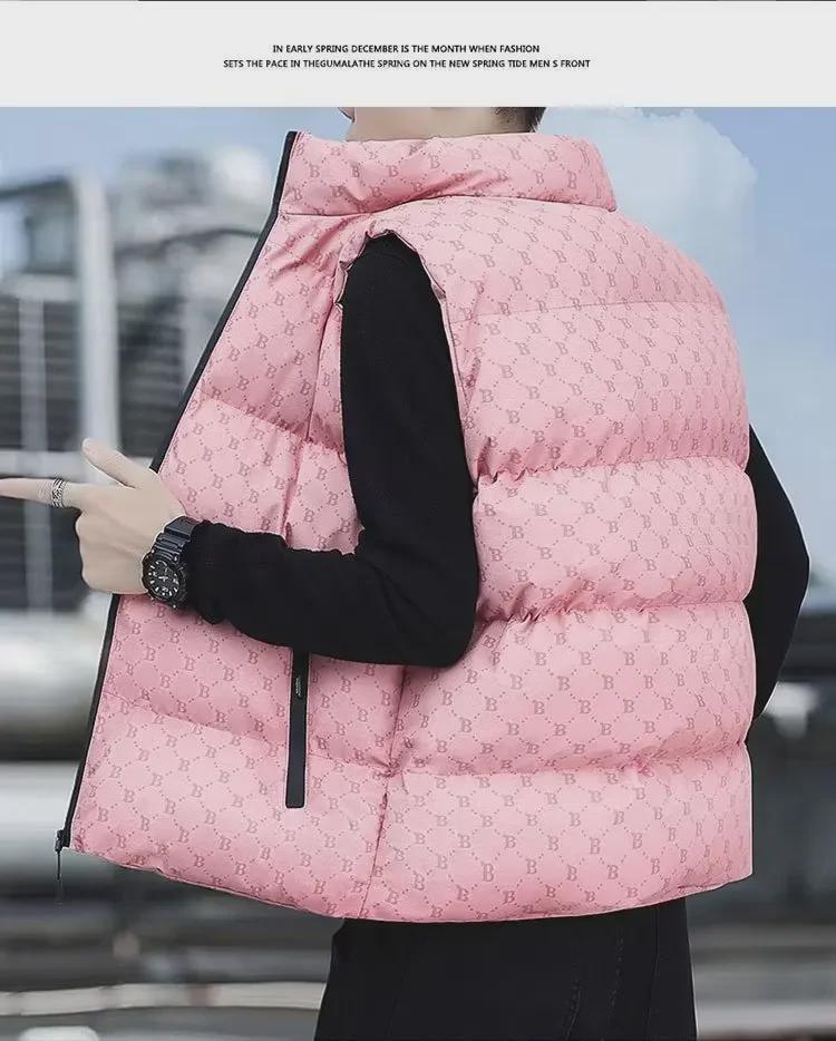 Мужской модный хлопковый жилет с воротником-стойкой - повседневная мода осень/зима