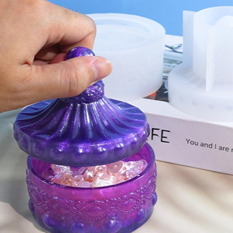 Чашка для свечей, коробка для хранения, контейнер, формы, коробка для хранения, силиконовая форма для DIY, держатель для безделушек из эпоксидной смолы, домашний декор