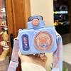 Leak-Proof Straw Water Cup Sealed Design Water Bottle Creative Cartoon Camera Cup  Picnic