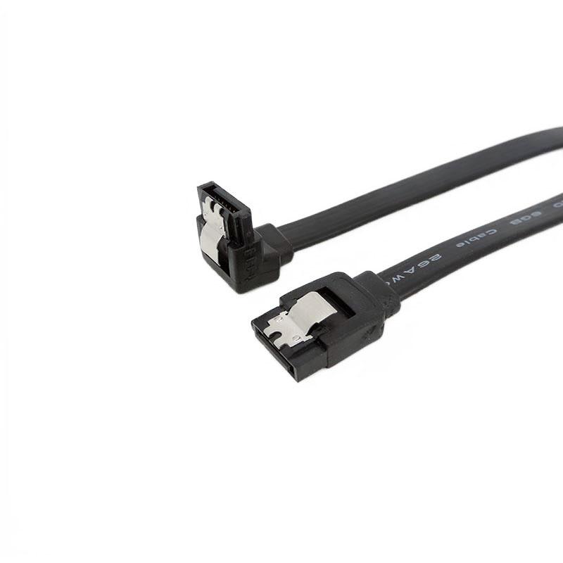 40 см красный черный прямой угловой кабель SATA 3.0 III для жесткого диска SSD HDD Sata 3 провода для материнской платы высокоскоростной кабель
