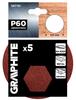 Krążki ścierne na rzep 125 mm, P60, 5 szt., bez otworów