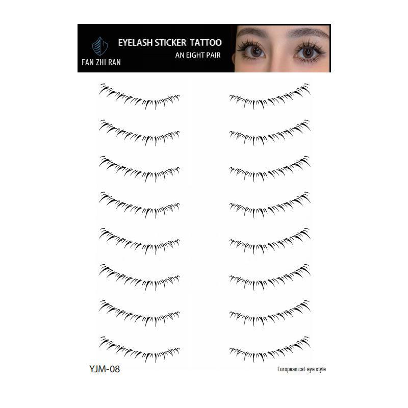 Водонепроницаемые наклейки для татуировок с искусственными ресницами для женщин, образ знаменитостей, одноразовые и скрывающие