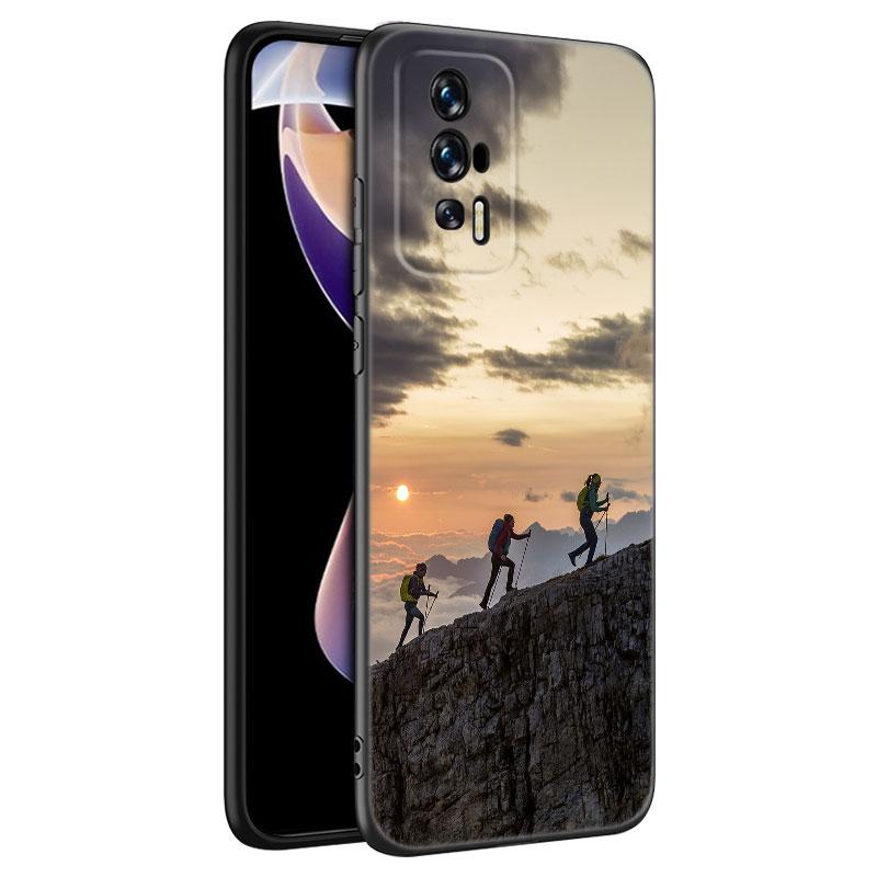 Черный силиконовый чехол для телефона Mountain Climbing для Xiaomi Redmi 7A 8A 9A 10A 11A 9C 10C 12C 13C 11 Prime A1 A2 + 12 4G Note 9T 12R
