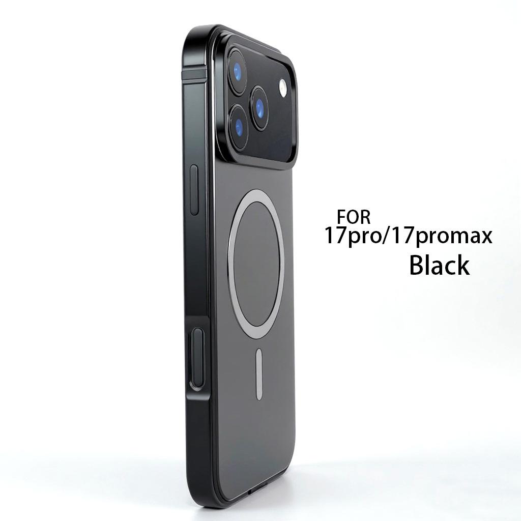 Оригинальный магнитный защитный чехол для iPhone 17 Pro Max с металлической рамкой